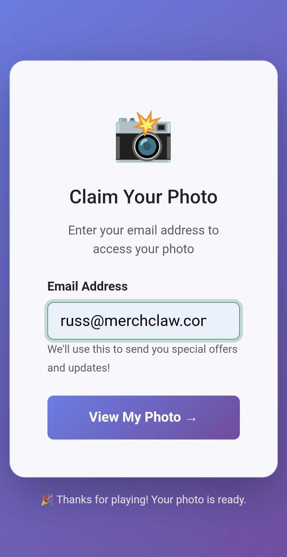 Patented Photo Booth Claw